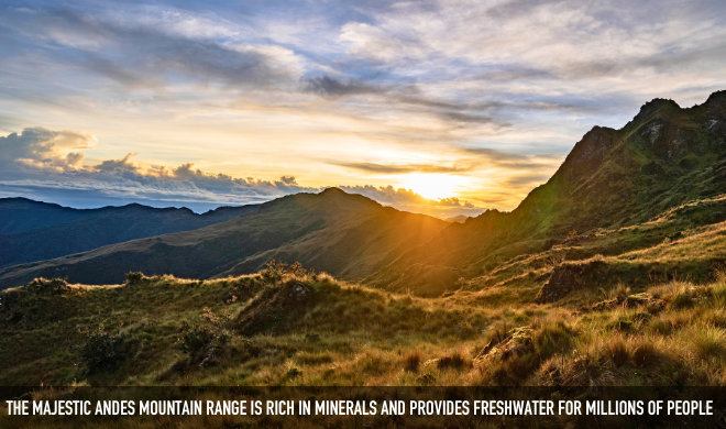 The Majestic Andes Mountain Range Is Rich In Minerals And Provides Freshwater For Millions Of People